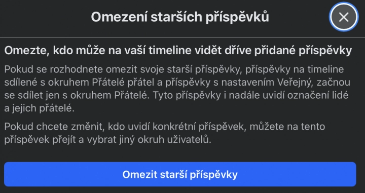 Autor: fb.com Jak omezit starší příspěvky na Facebooku