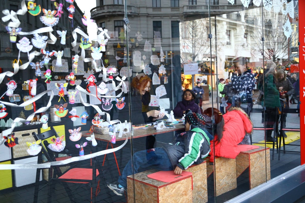 Vánoční trhy na náměstí Svobody v Brně