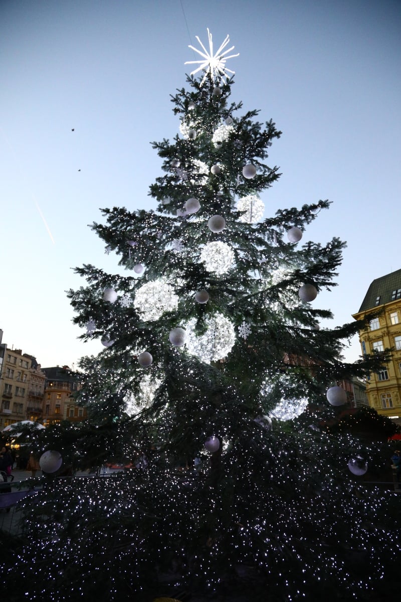 Vánoční trhy na náměstí Svobody v Brně