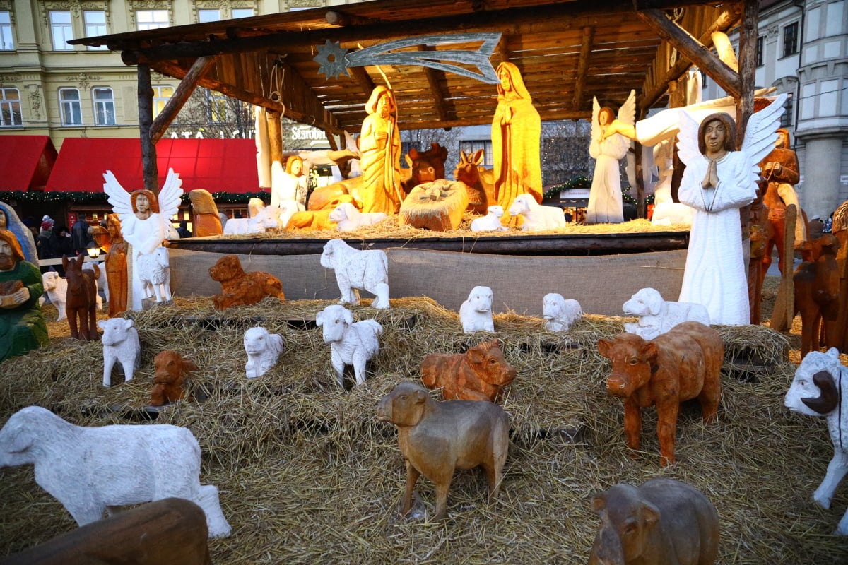 Vánoční trhy na náměstí Svobody v Brně