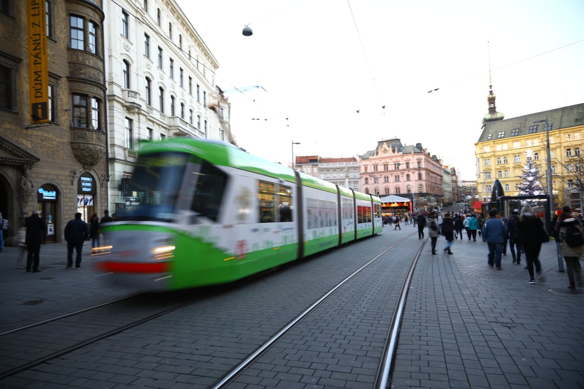 Vánoční trhy na náměstí Svobody v Brně