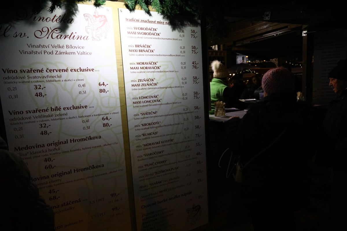 Vánoční trhy na náměstí Svobody v Brně