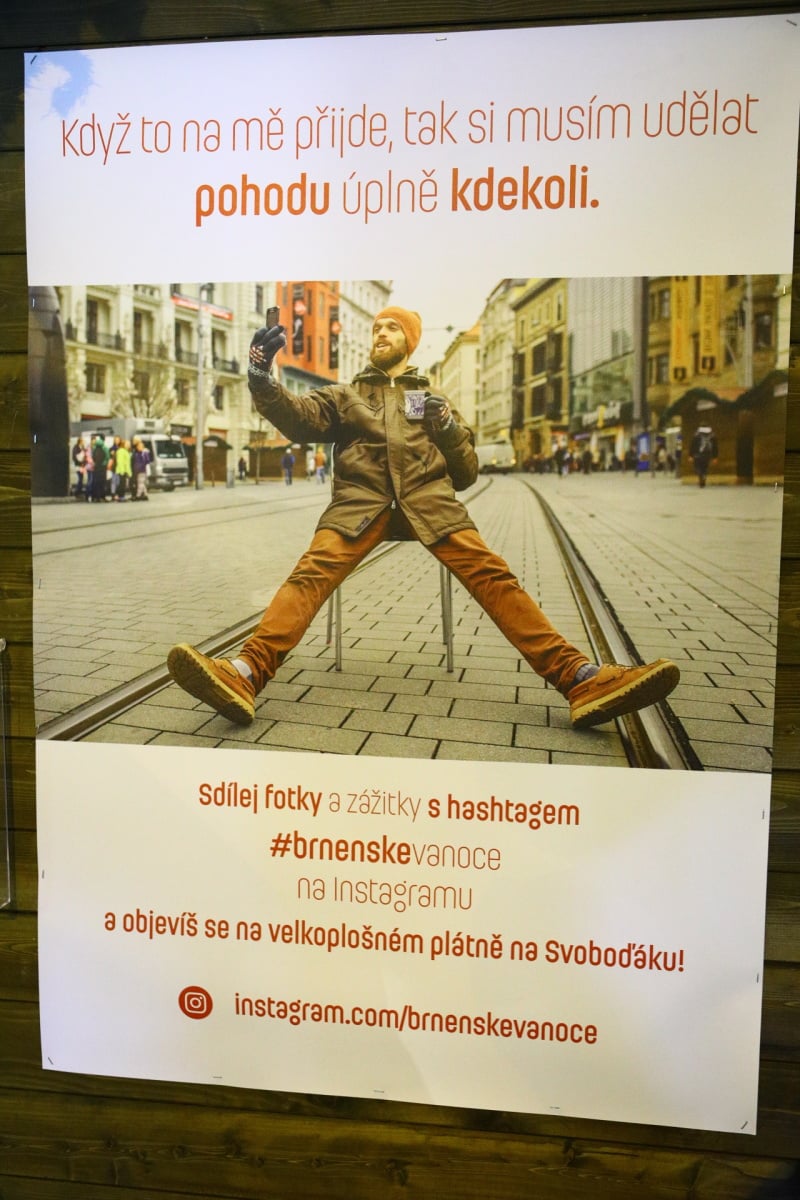 Vánoční trhy na náměstí Svobody v Brně