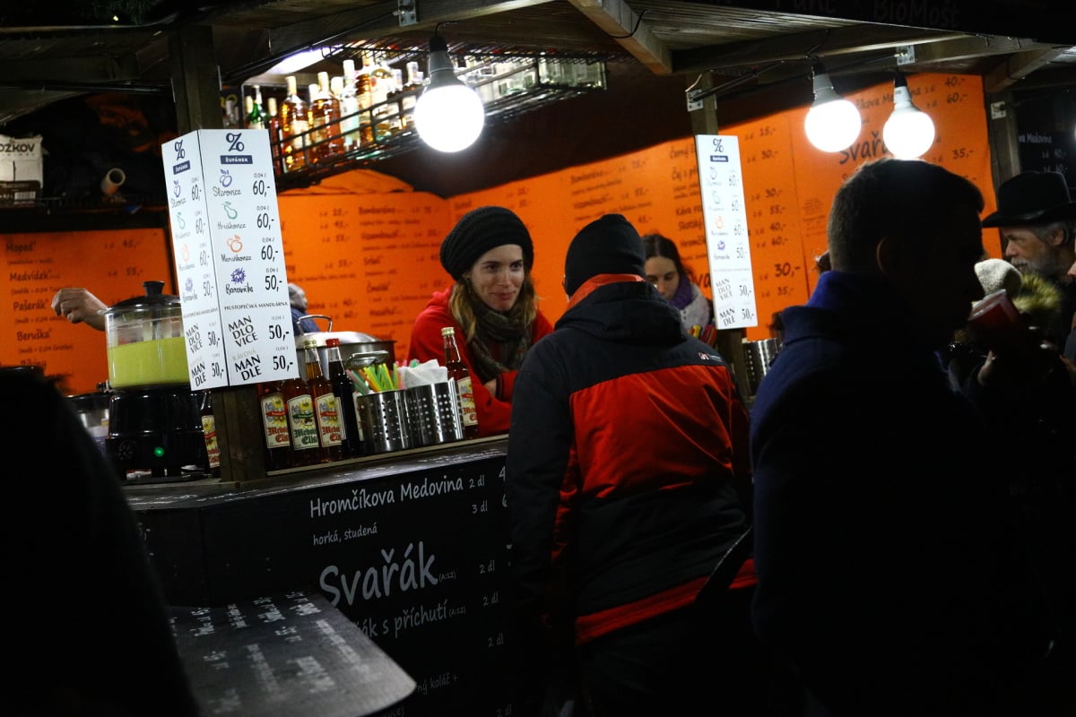 Vánoční trhy na náměstí Svobody v Brně