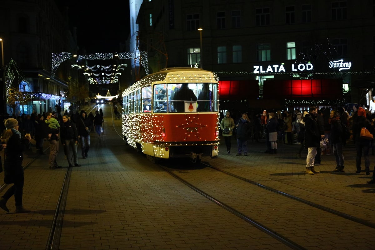 Vánoční trhy na náměstí Svobody v Brně