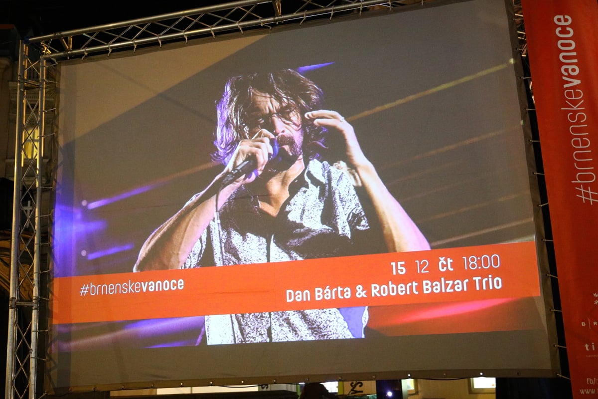 Vánoční trhy na náměstí Svobody v Brně