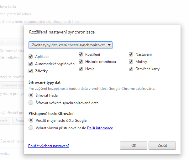 chrome sync