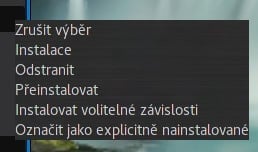 Arch: grafický správce balíčků Pamac