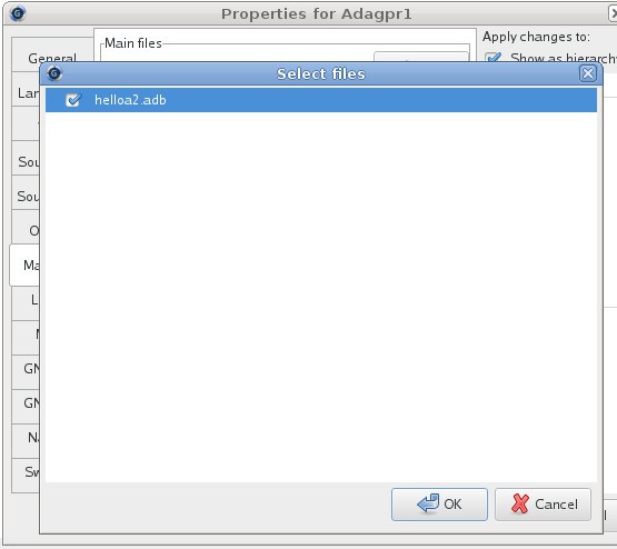 Použití překladače Ada