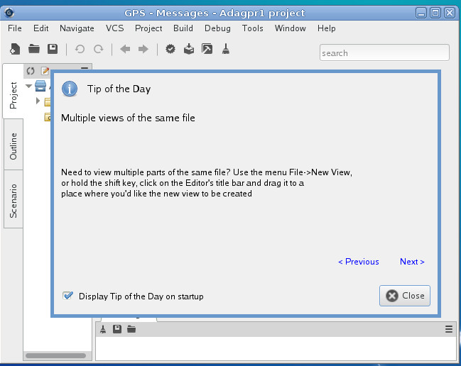 Použití překladače Ada