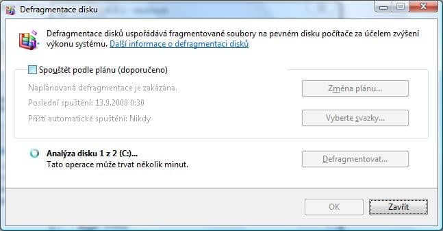 Defragmentace
