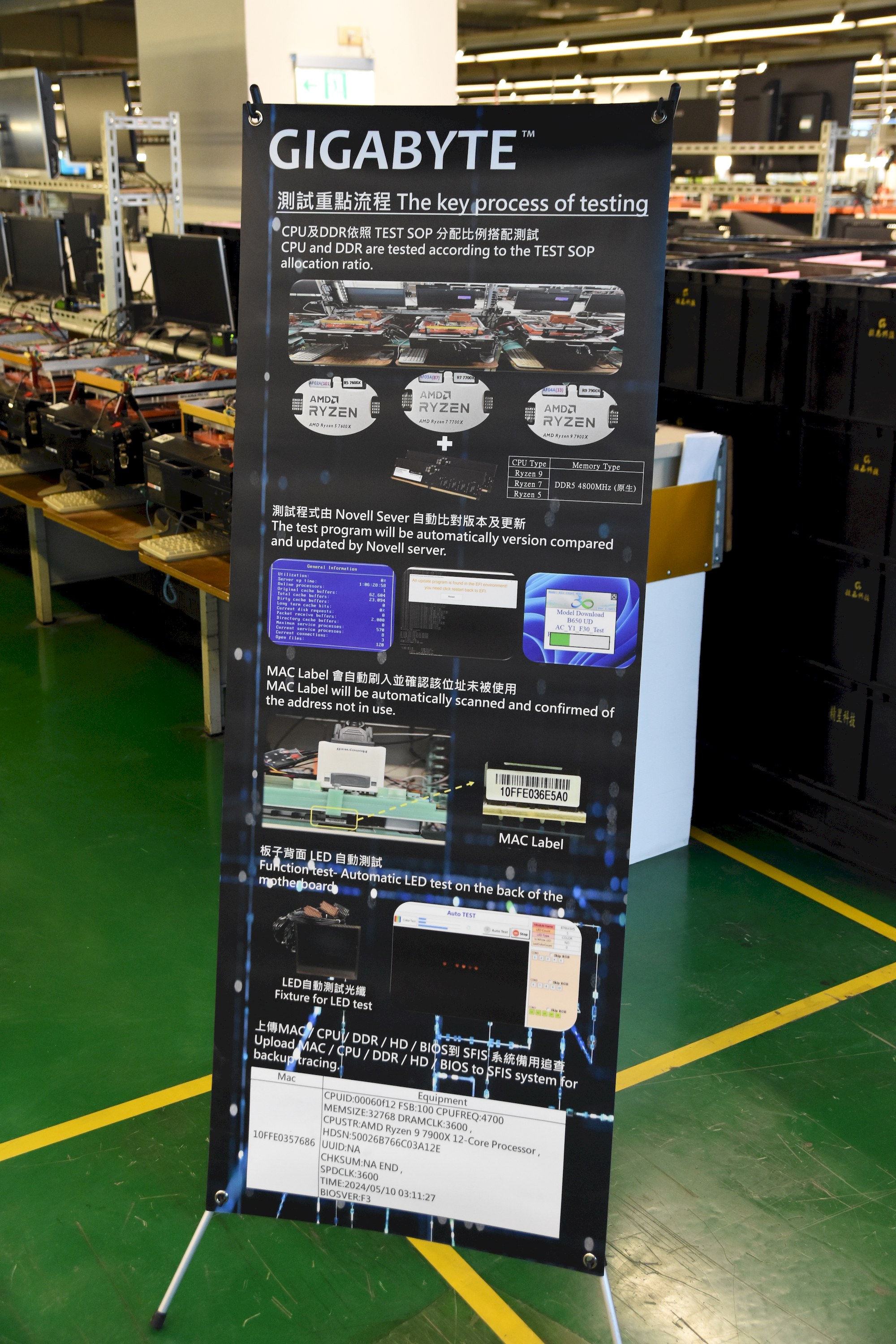 Exkurze v továrně Gigabyte na základní desky a grafické karty