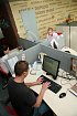 Produktový tým: tady se pilně pracuje. Zepředu Marek, Katka, Dušan
