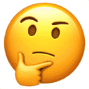 emoji přemýšlející obličej