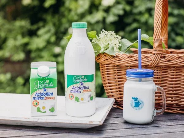 Acidofilní mléko Mlékárny Valašské Meziříčí