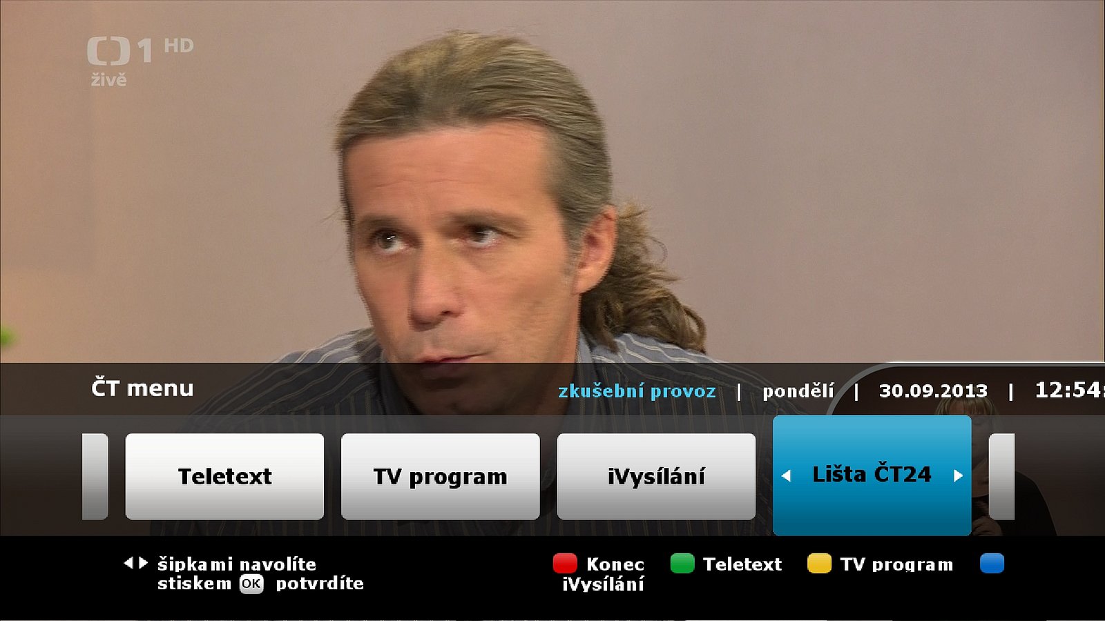 Nová aplikace HbbTV - Lišta ČT 24