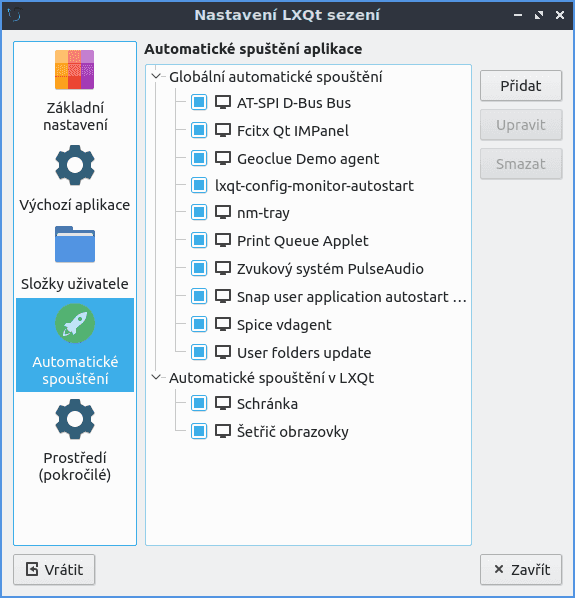 Lubuntu 19.04 - nastavení