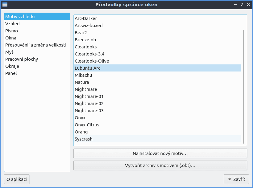Lubuntu 19.04 - nastavení