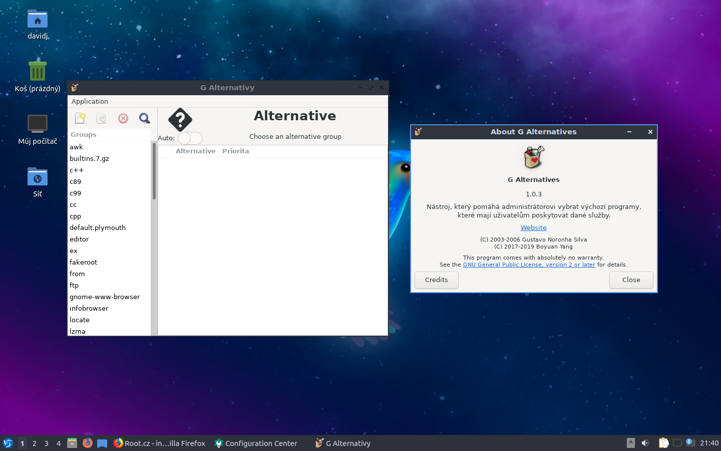Lubuntu 19.04 - nastavení