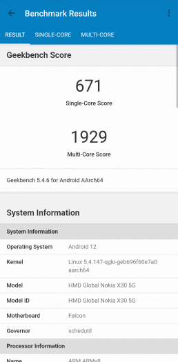 Výsledky Geekbench benchmarku (zdroj: Cnews)