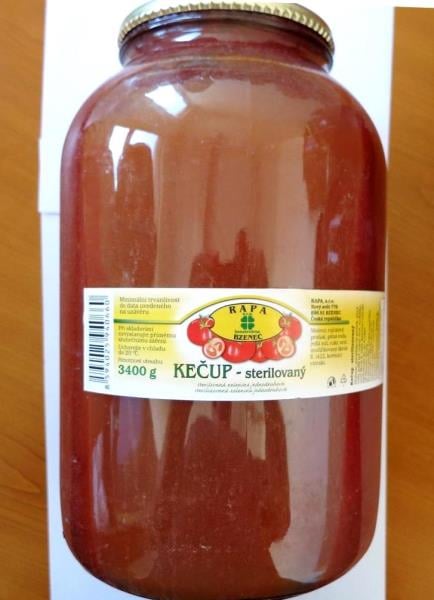 Výrobna RAPA, Bzenec: KEČUP - sterilovaný - výrobek obsahoval méně rajčatové sušiny, než je stanoveno příslušnou vyhláškou pro kečupy