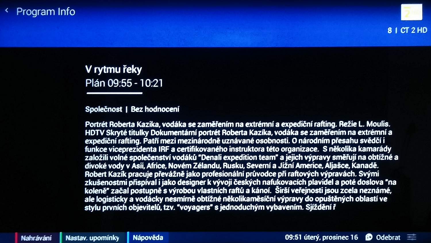 Philips 55PFS8209 - galerie EPG