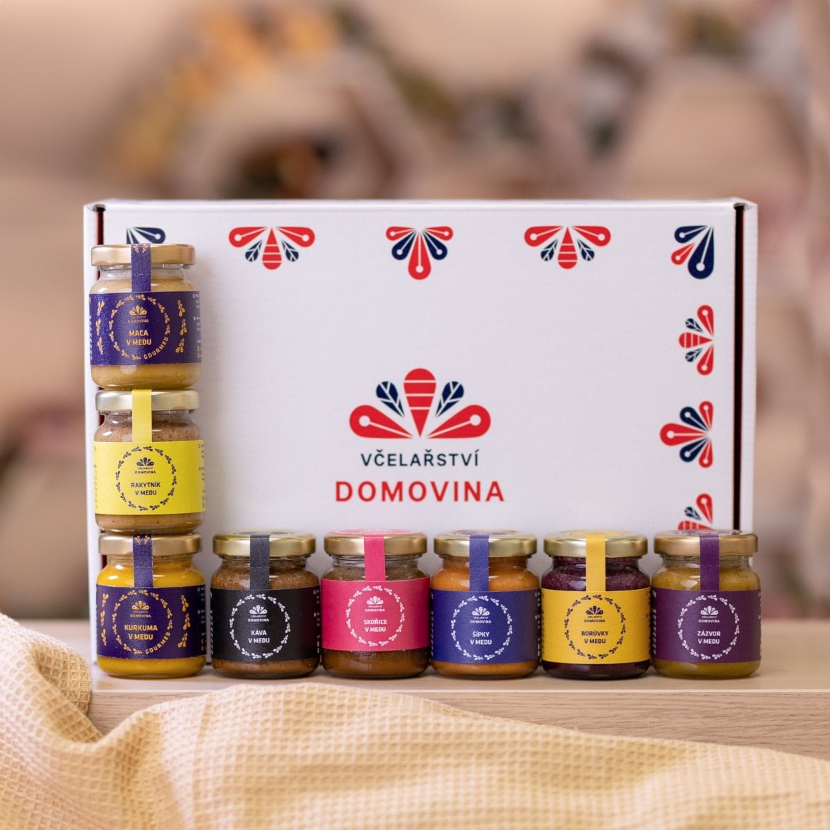Dárkové balení produktů od Včelařství Domovina