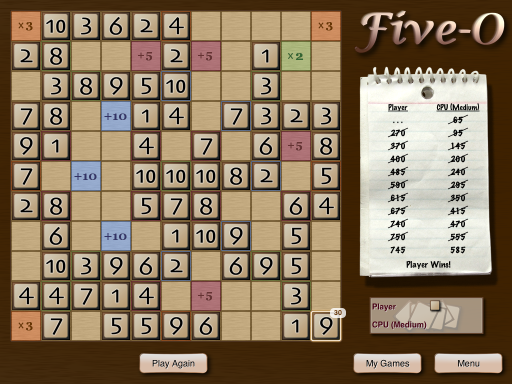 Procvičte svůj mozek a porazte umělou inteligenci v číselné obdobě hry Scrabble