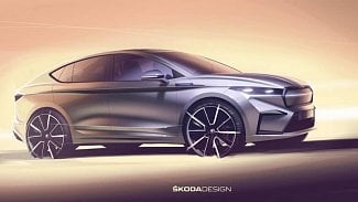 Náhledový obrázek - Designové skici poodhalují nový vůz Škoda Enyaq Coupé iV