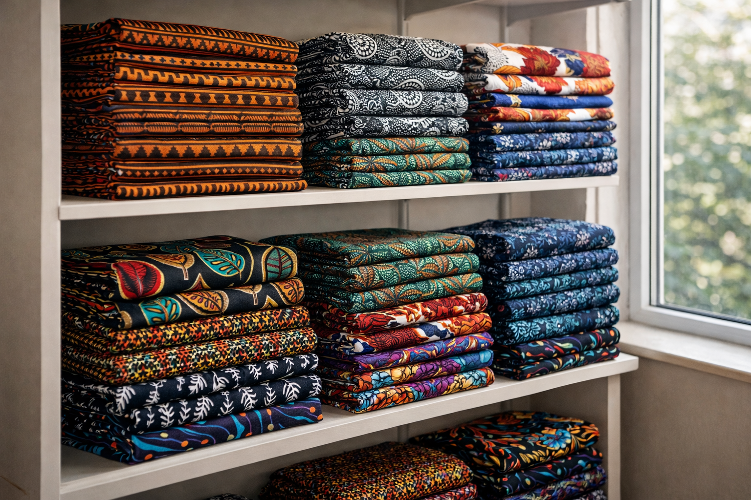 Látky v dílně od Ada nne