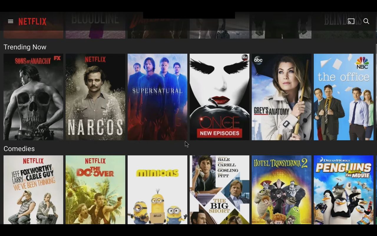 M12N Netflix a YouTube