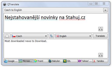 QTranslate - pohodlný a rychlý překlad díky klávesovým zkratkám