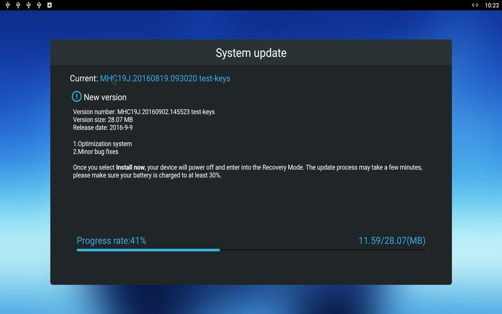 Start, různá hlavní menu a ukázky aplikací