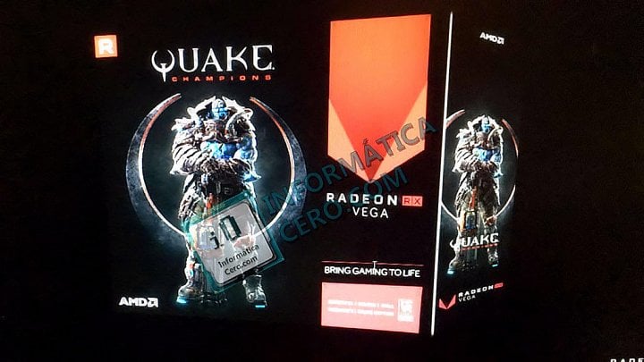 Údajná fotka krabice Radeonu RX Vega ve speciální edici Quake Champions (Zdroj: Informática Cero)