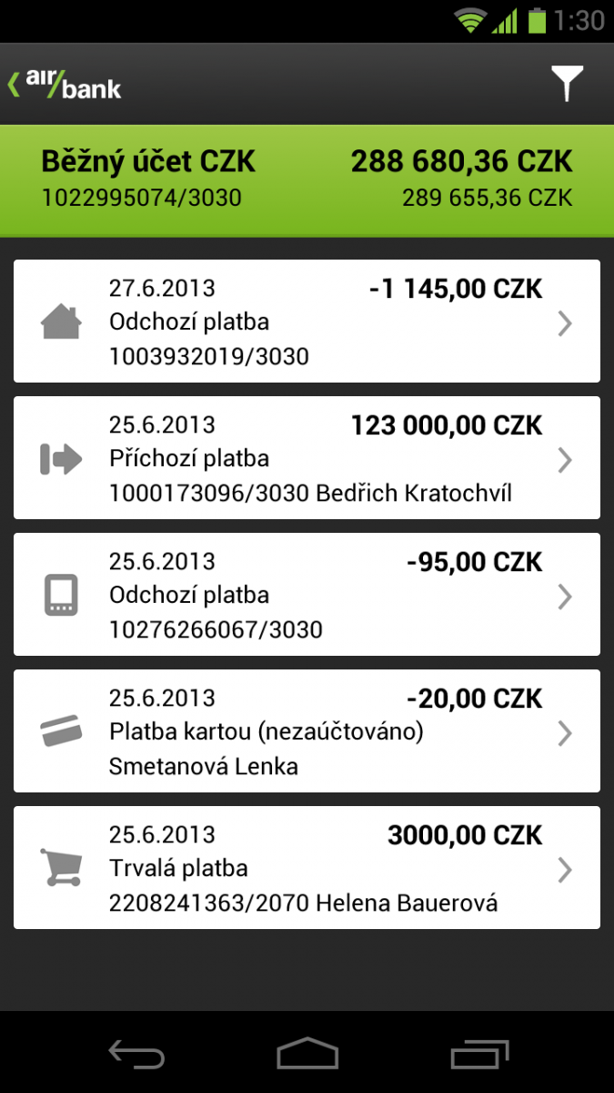 Air Bank pro Android