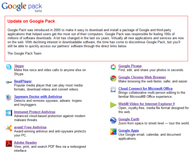 Google Pack