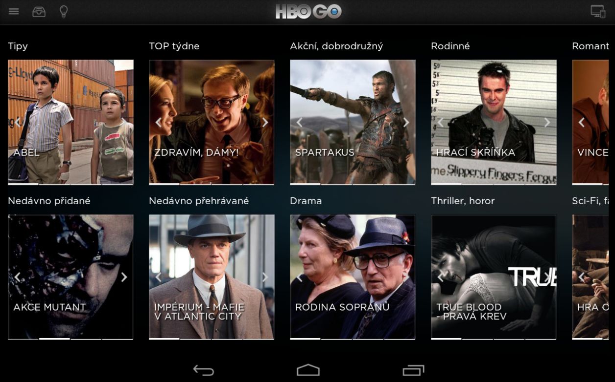 HBO GO - nová podoba, říjen 2013