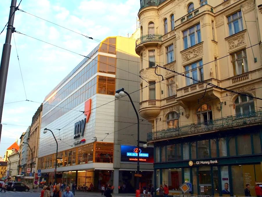 Pohled od Národní třídy, 2014
