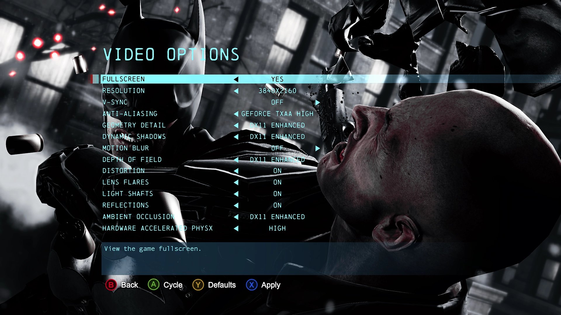 Batman: Arkham Origins byla jedna z her, kterými Nvidia lákala na fyzikální efekty akcelerované na GPU. Volba Hardware Accelerated PhysX teď na nových kartách přestane fungovat