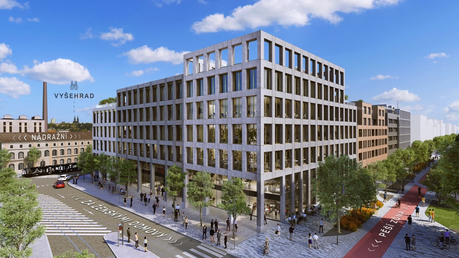 Budoucí podoba čtvrti Smíchov City Sever