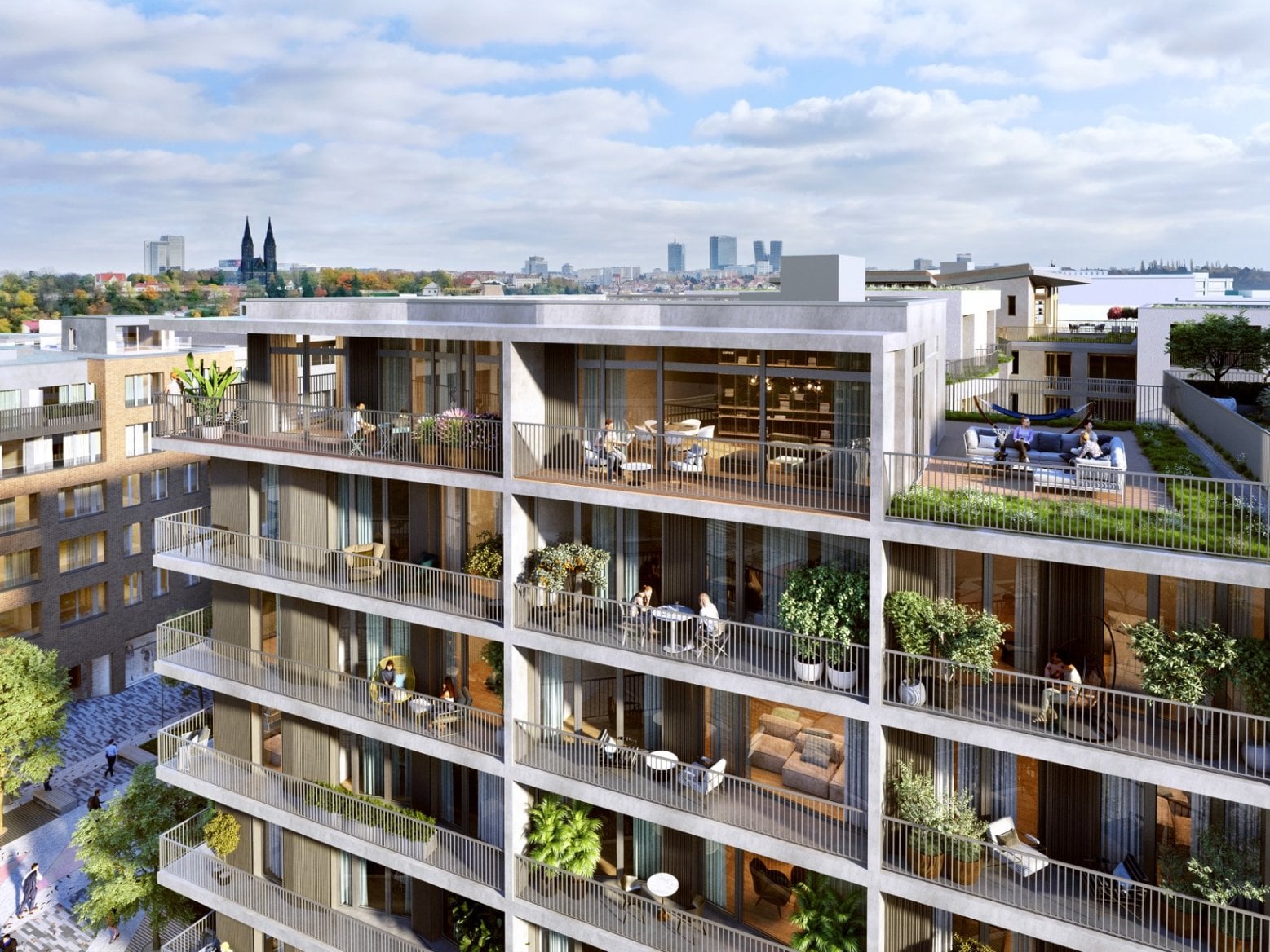 Budoucí podoba čtvrti Smíchov City Sever