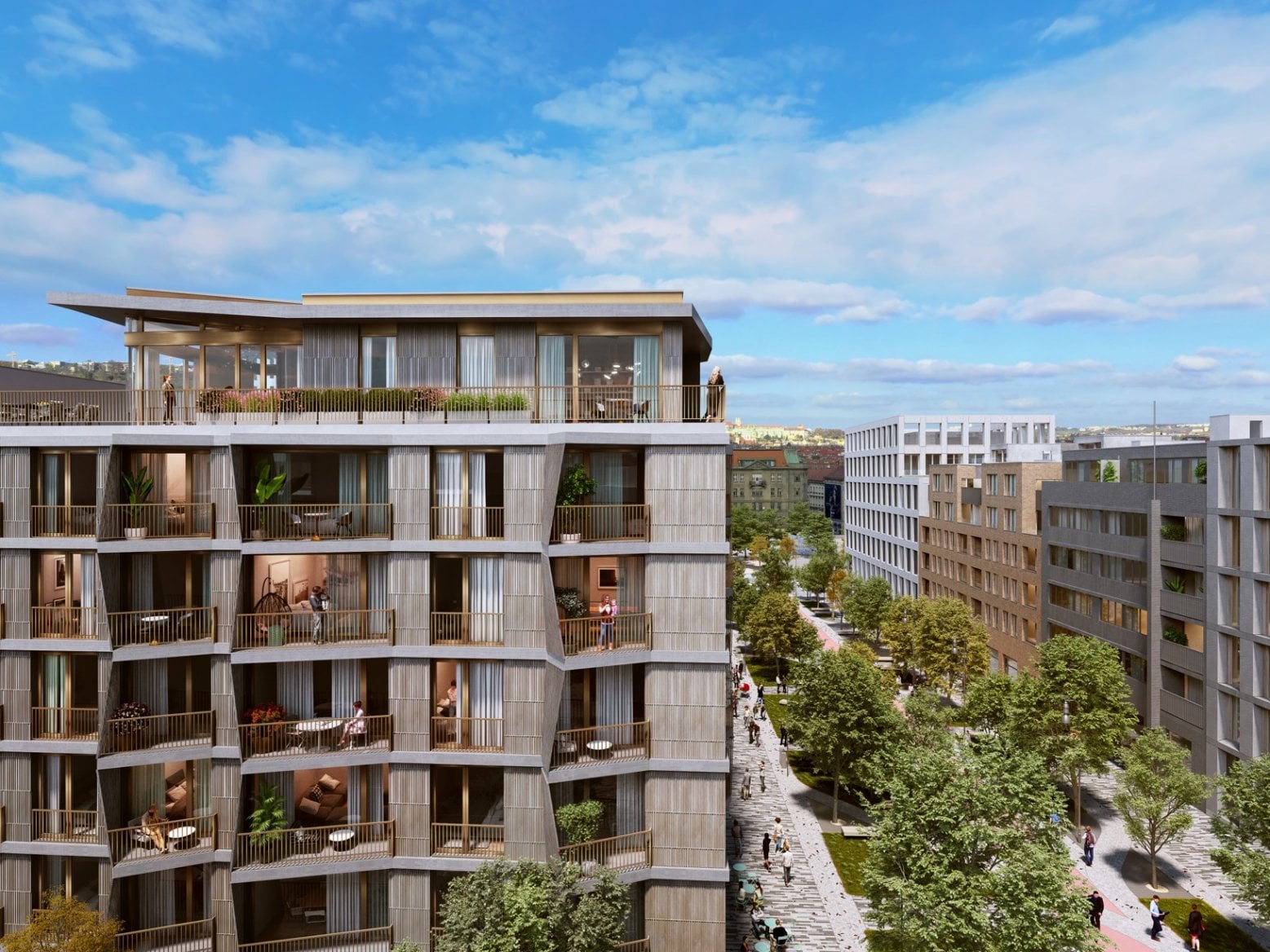 Budoucí podoba čtvrti Smíchov City Sever