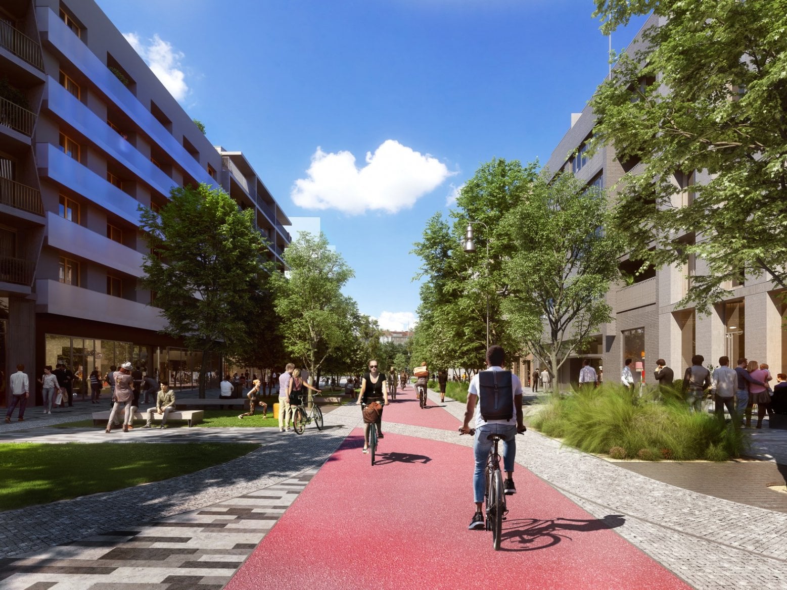 Budoucí podoba čtvrti Smíchov City Sever