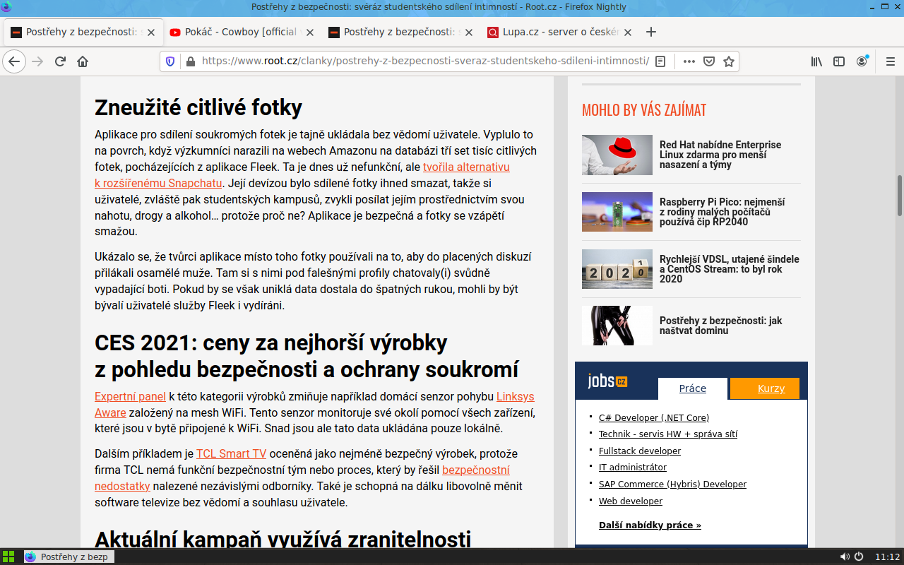 Po restartu se objeví nový vzhled panelů. Na první pohled jsou vyšší a méně hranaté.