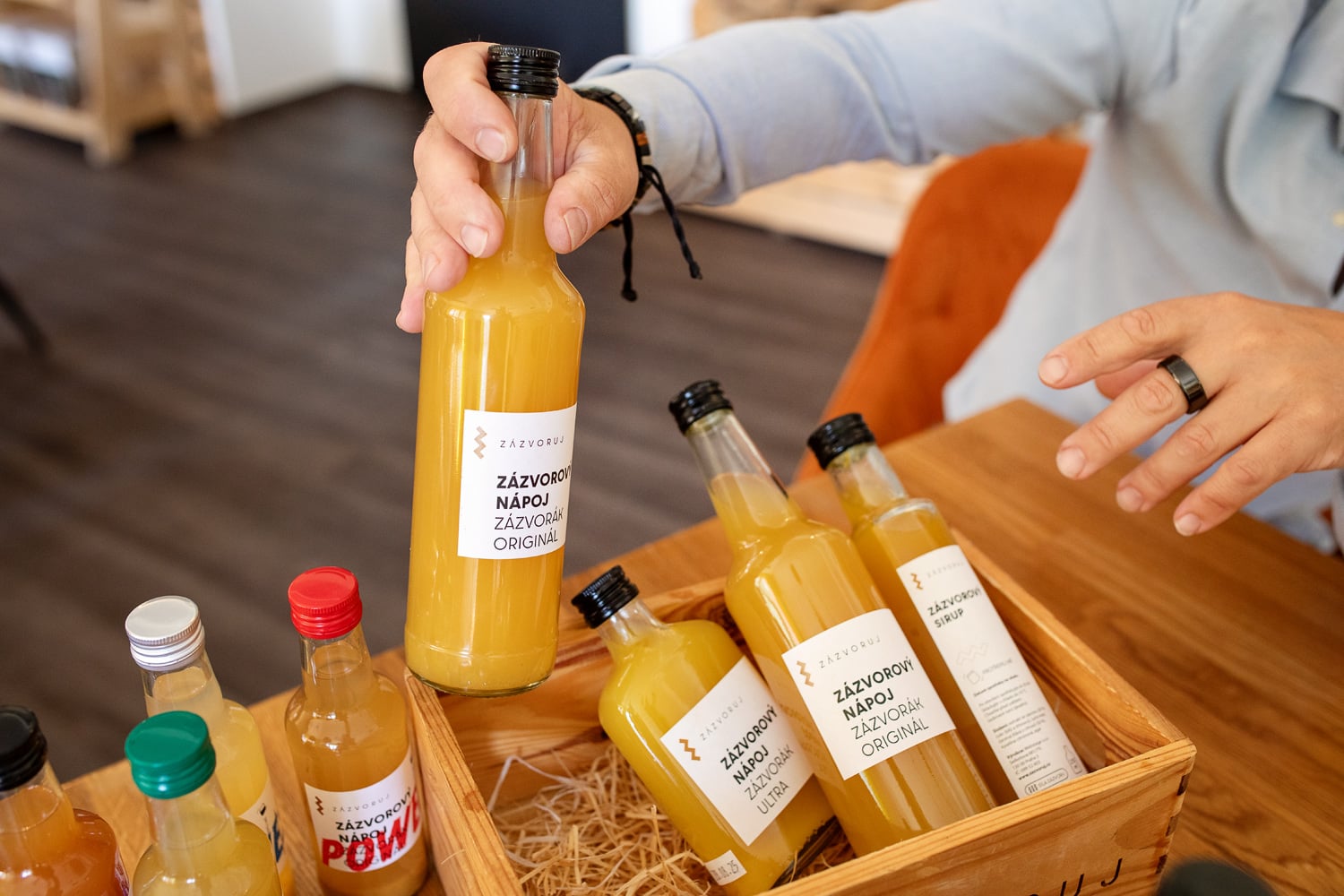 Zázvorový nápoj a další produkty od Zázvoruj