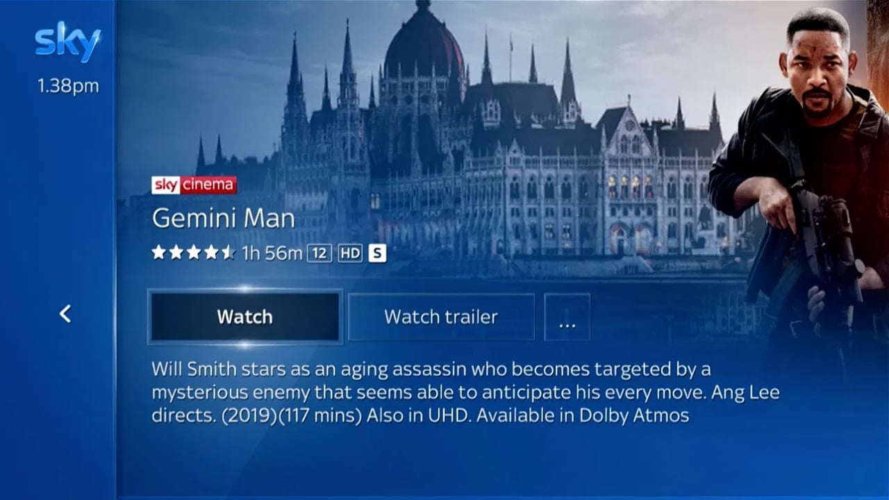 Ukázky uživatelského rozhraní Sky Q po aktuálním upgrade