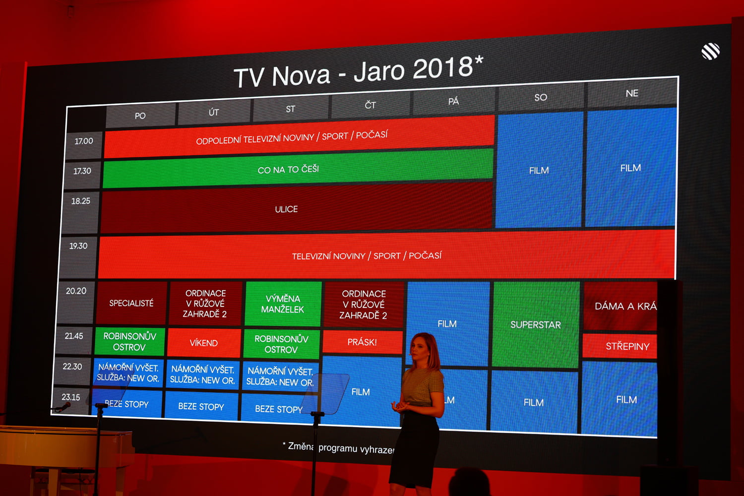 Jarní tisková konference TV Nova, 2018