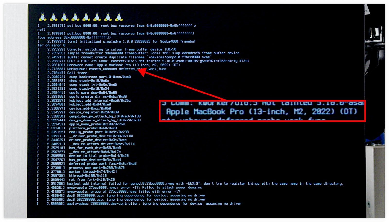 Linux na Apple M2
