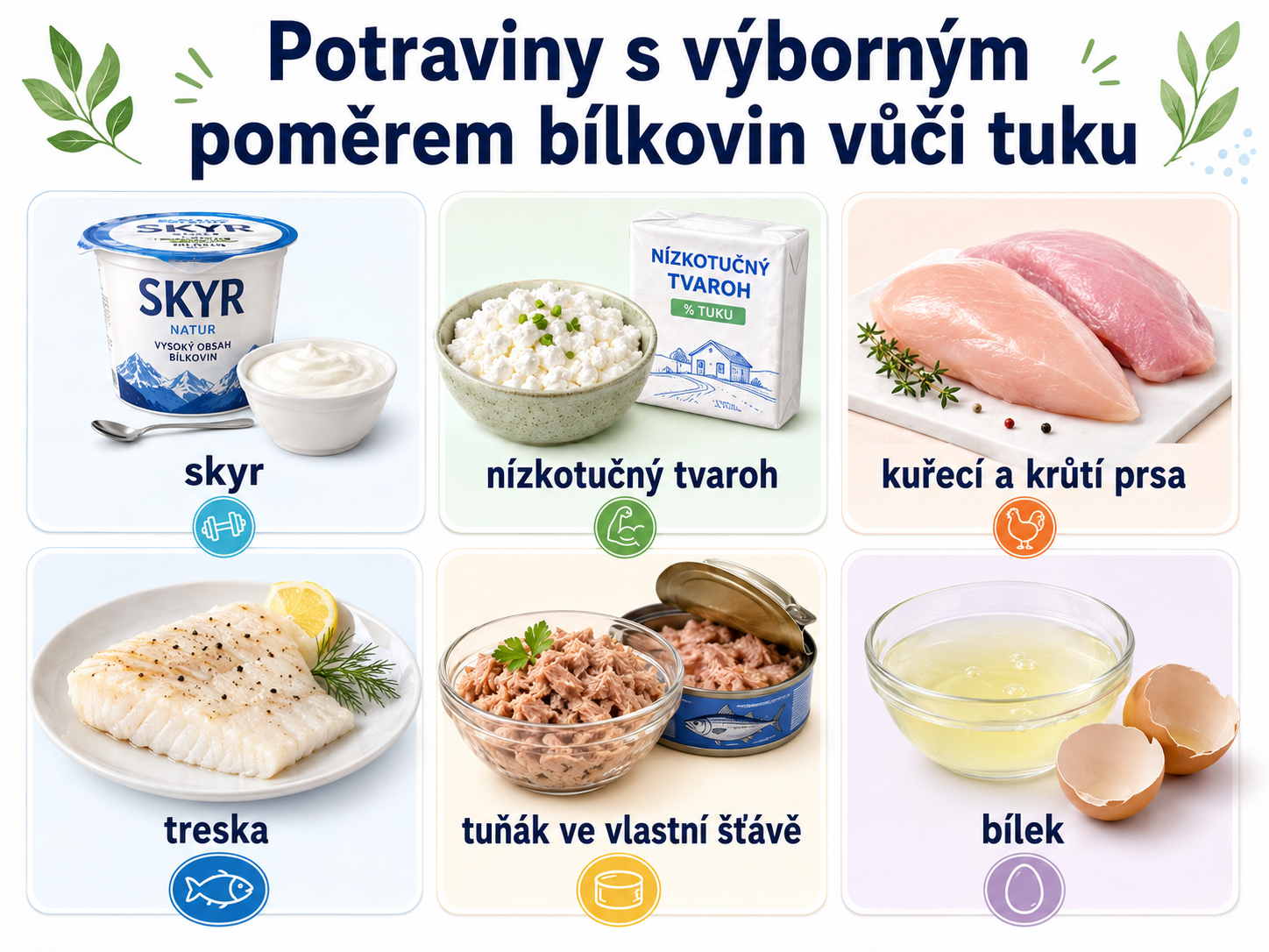 Potraviny s vysokým obsahem bílkovin