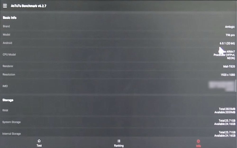 Uživatelské prostředí a benchmarky boxů T 96 Pro / Pro Plus